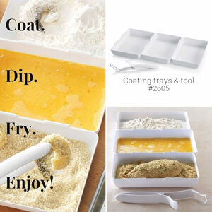 Pampered Chef Coating Trays & Tool Set New in Box